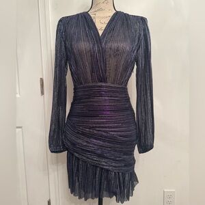 Maje Metallic Mini Dress